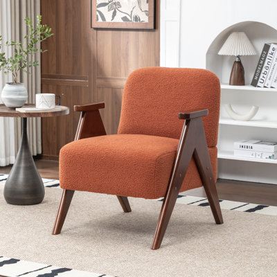 Bryonie Upholstered Armchair With Solid Wood Leg