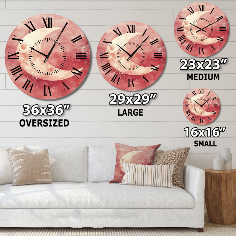 Horloge murale bohème en métal Ragsdale II, Médium