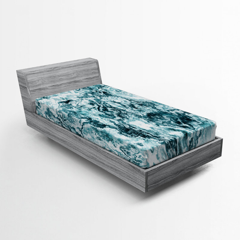 Microfiber Abstract Fitted Sheet, Twin XL Fitted Sheet