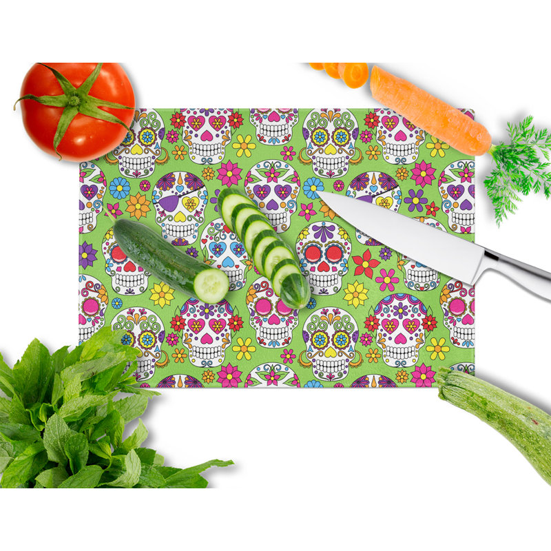 East Urban Home Glass Green Cutting Board