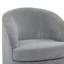 Fauteuil demi-tonneau avec repose-pieds en chenille Premium-2116142429