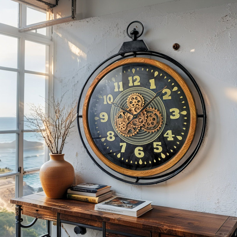 Solid Wood Wall Clock