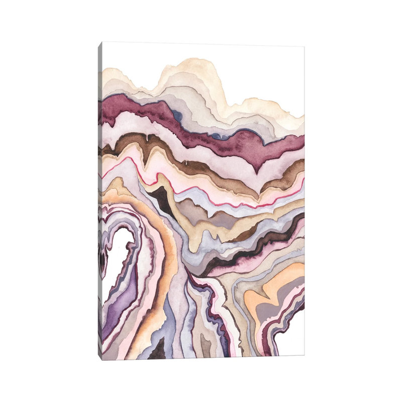 Quartz Lore I by Grace Popp - Wrapped Canvas Painting, 20.32 cm H x 30.48 cm W