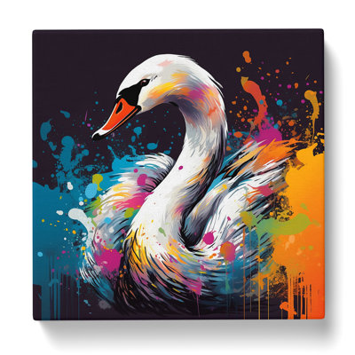 Swan - Wrapped Canvas