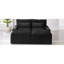Canapé-lit modulaire avec causeuse 70,9 po - Combinaison libre avec rangement, 2 repose-pieds, 4 supports USB et 2 porte-gobelets, noir-1488482887