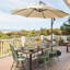 Yaretzi 263 cm W X 263 cm D Round Tilt Cantilever Parasol with Manual Lift