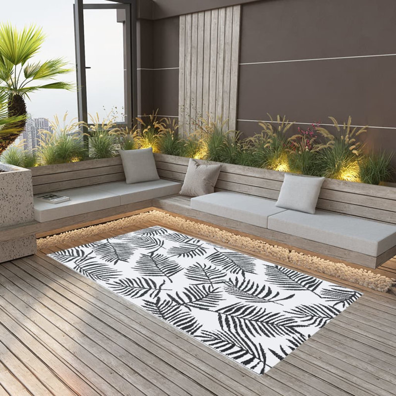 Welara Double Layer Jacquard Indoor / Outdoor Area Rug, Rectangle 160 x 230cm