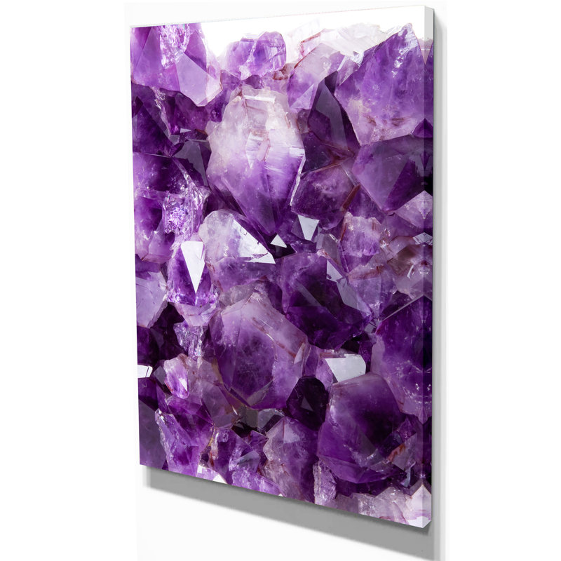 Abstrait, améthyste mauve, impression sur toile - améthyste mauve, H 32 po x l 16 po x P 1 po