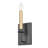 11 inch Matte Black 1 Light Wall Sconce
