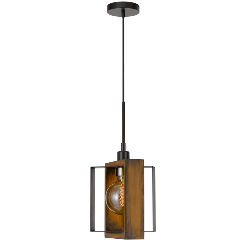 Luminaire suspendu rectangulaire 1 lumière
