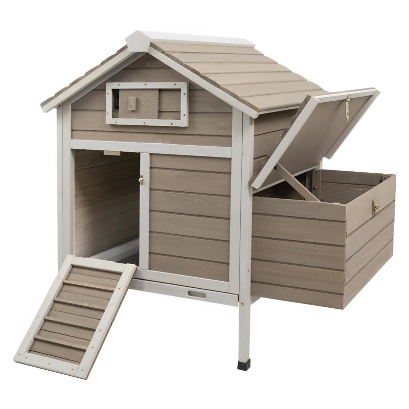 Chicken Coop With Nesting Box, 38.3" H x 36.2" W x 28.3" D