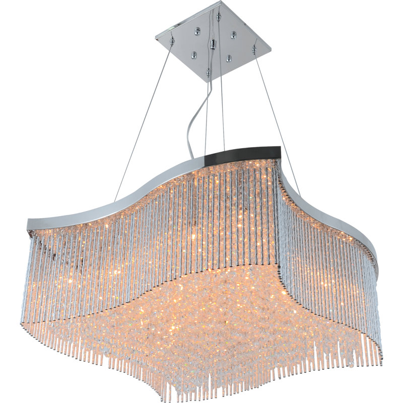 Lustre géométrique unique et remarquable 24 lumières Darrion