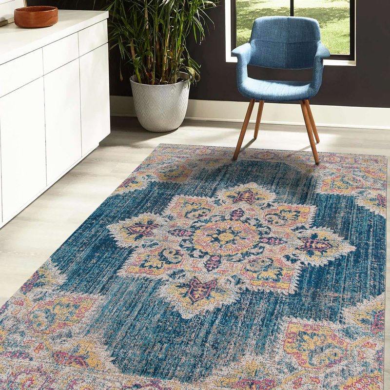 Tapis à poils très courts Kinslee, Rectangulaire 9 pi 10 po x 13 pi 10 po