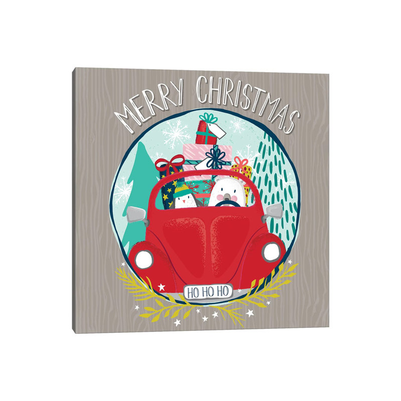 Jingle All The Way II by Sarah Callis - Gallery-Wrapped Canvas Giclée on Canvas, 30.48 cm H x 30.48 cm W, Canvas