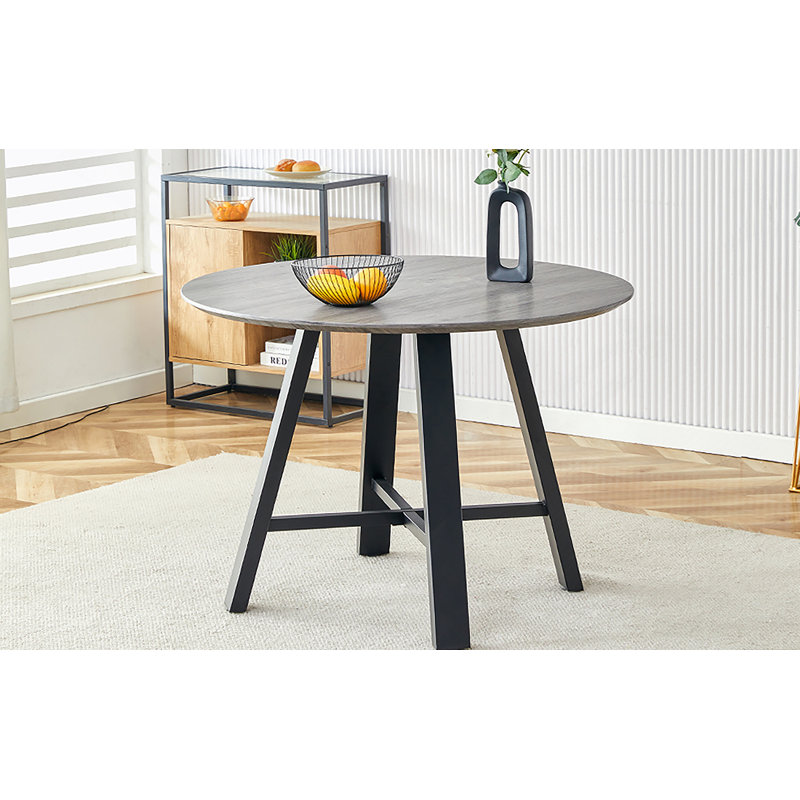 Table de salle à manger en bois, Gris