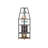 67.1"H Open Display Corner Bar Cabinet with Wine Storage,6 Tier Corner Shelf with Colorful LED Light,Remote control