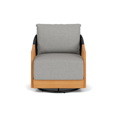 Alpine Outdoor Teak Swivel Lounge Chair