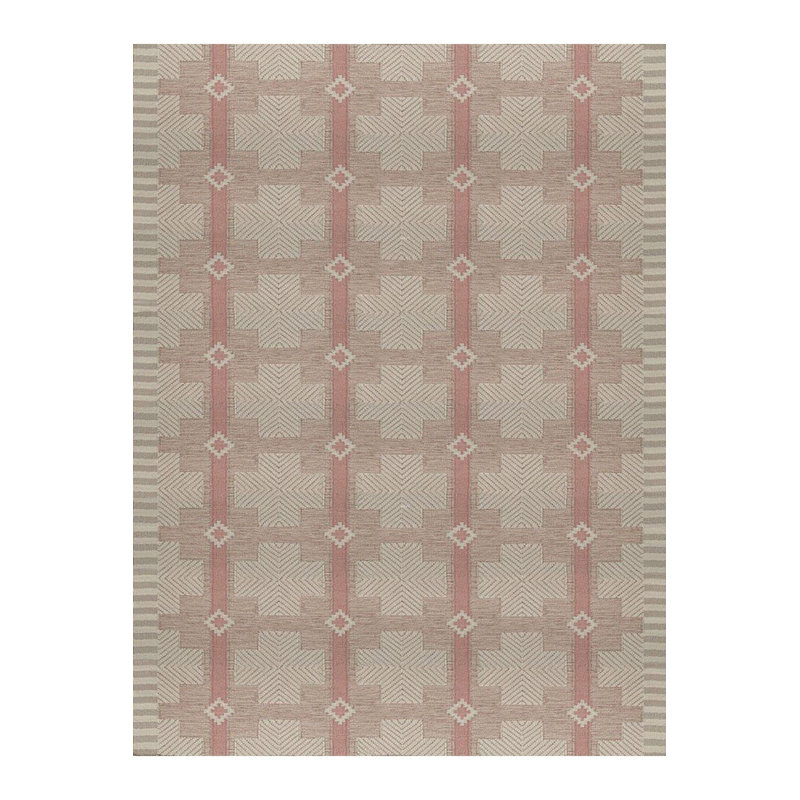 Tapis décoratif lavable à la machine à motif géométrique à carreaux géométriques Paris Collection