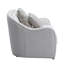 Causeuse Mahler en lin beige avec 4 coussins