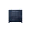 Bleu marine 36 po L 20 po x P 20 po - comptoir en quartz blanc, structure en bois massif, fermeture en douceur, égratignure et teinture, armoire intérieure, tablette ouverte avec tiroirs pour l'espace de rangement, robinet pré-percé de 36 po x 20 po
