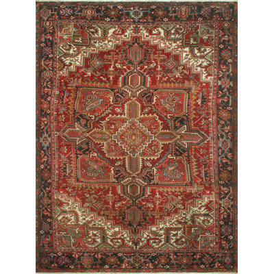 One-of-a-Kind 9'4 X 12'9 New Age Wool Area Rug in
