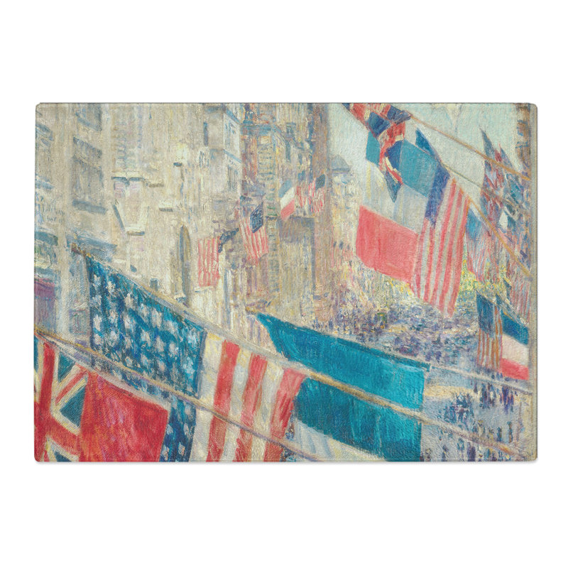 Allies Day in May by Childe Hassam Chopping Board, 0.4cm H x 28.5cm W x 39cm L