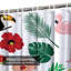 Rideau de douche Toucan Tropic Watercolor Flora-643478125