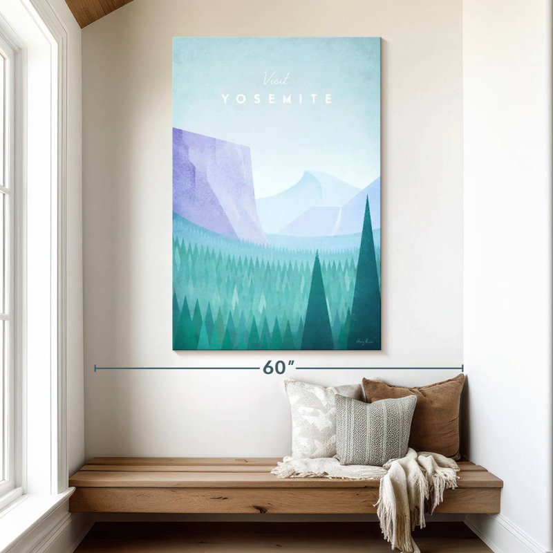 Affiche de voyage Aime Yosemite, H 51 po x l 34 po
