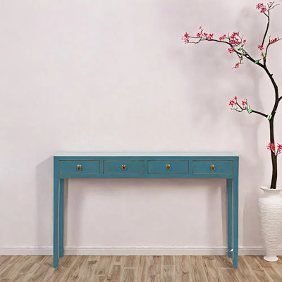 Solid Old Elm Wood Console Table