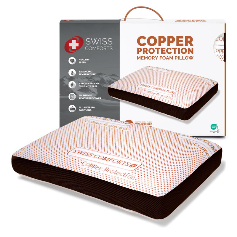 Copper Memory Foam Pillow King