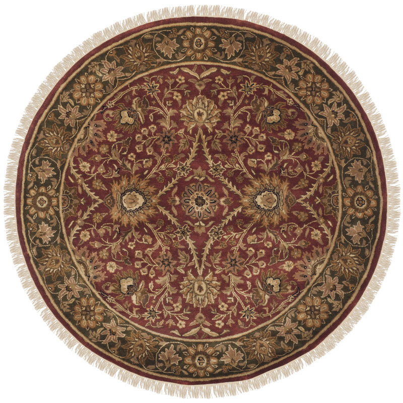 Hand Tufted Wool Rug, Round 3'6"