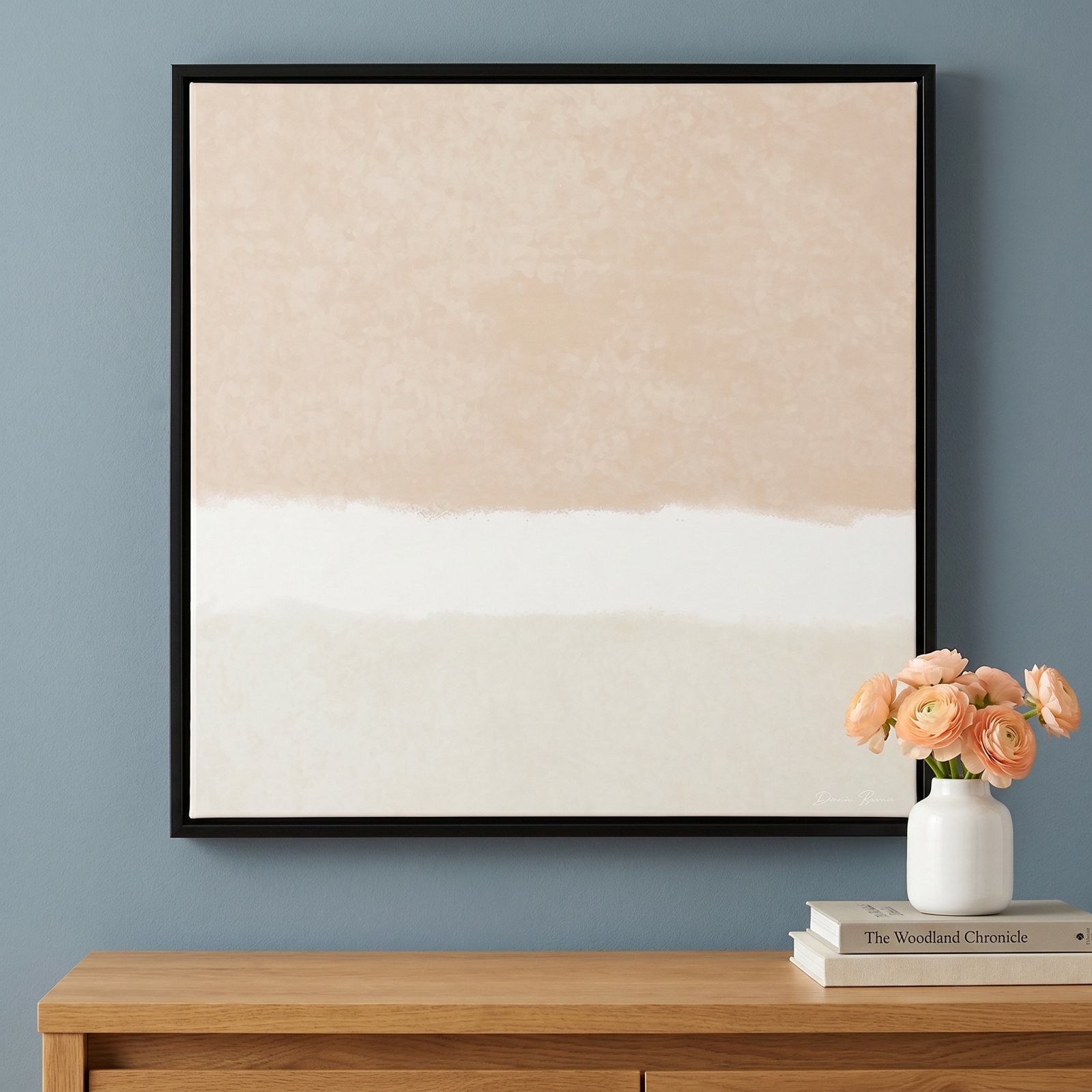 Willadeene "Slate 2" Print, Black Framed, 13.5" H x 13.5" W