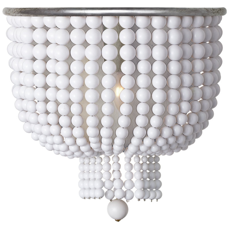 AERIN Jacqueline Medium Sconce, Burnished Silver, Clear