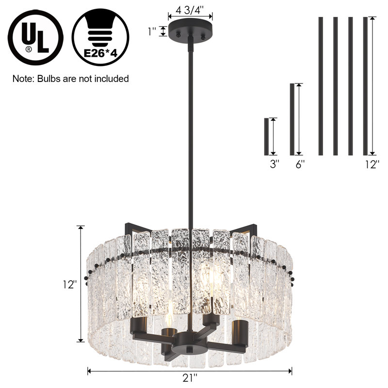 Lebeau 4 - Light Dimmable Chandelier
