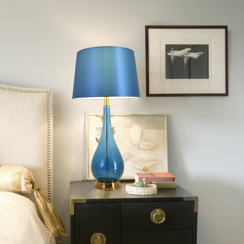  Ensemble de lampes de table 30 "(ensemble de 2), Dégradé vert foncé, H 30 po x l 15 po x P 15 po