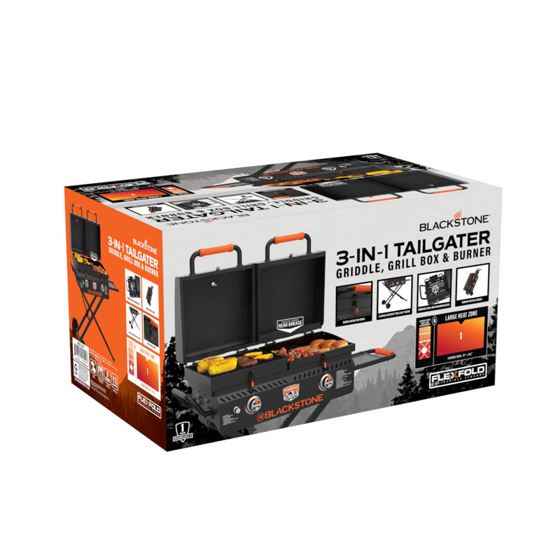 17" On The Go Tailgater Grill & Griddle Combo