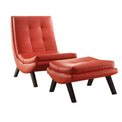 Fauteuil de chambre avec repose-pieds capitonné de 25,25 po Wirksworth