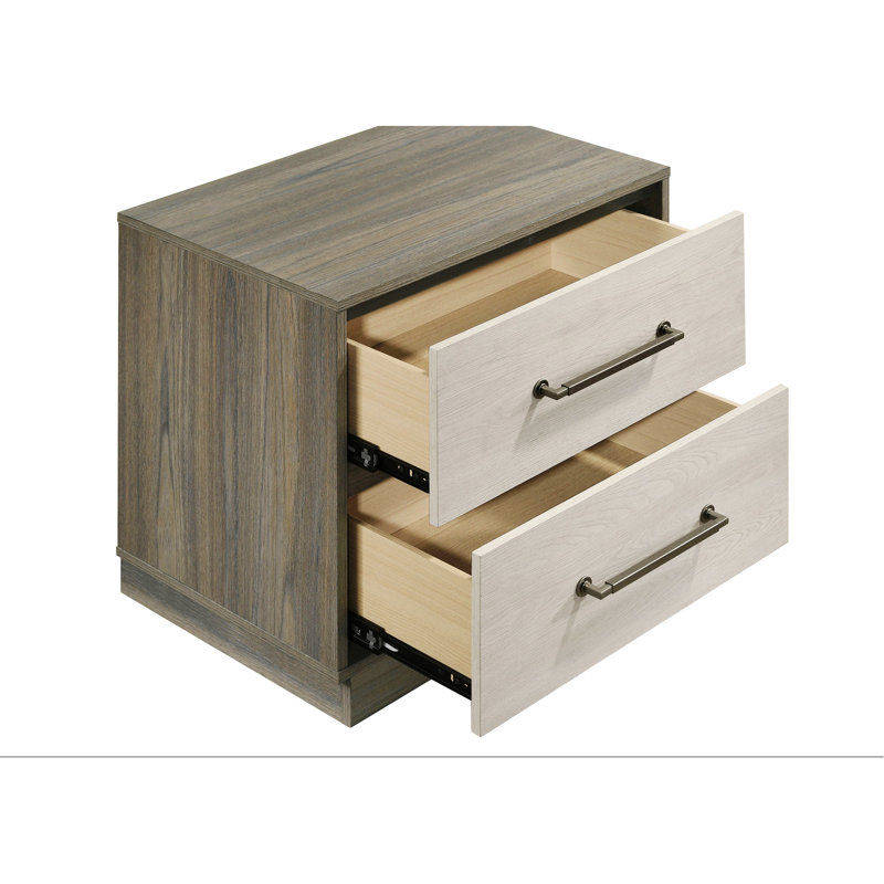 2-Drawer Nightstand For Bedroom