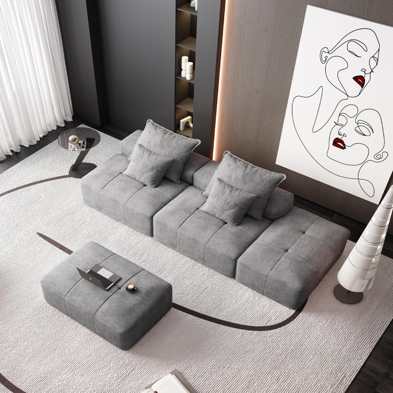 Canapé modulaire surdimensionné Modern, Gris