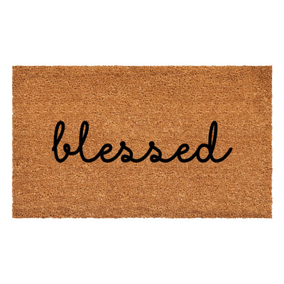 Tapis de porte d'extérieur Blessed