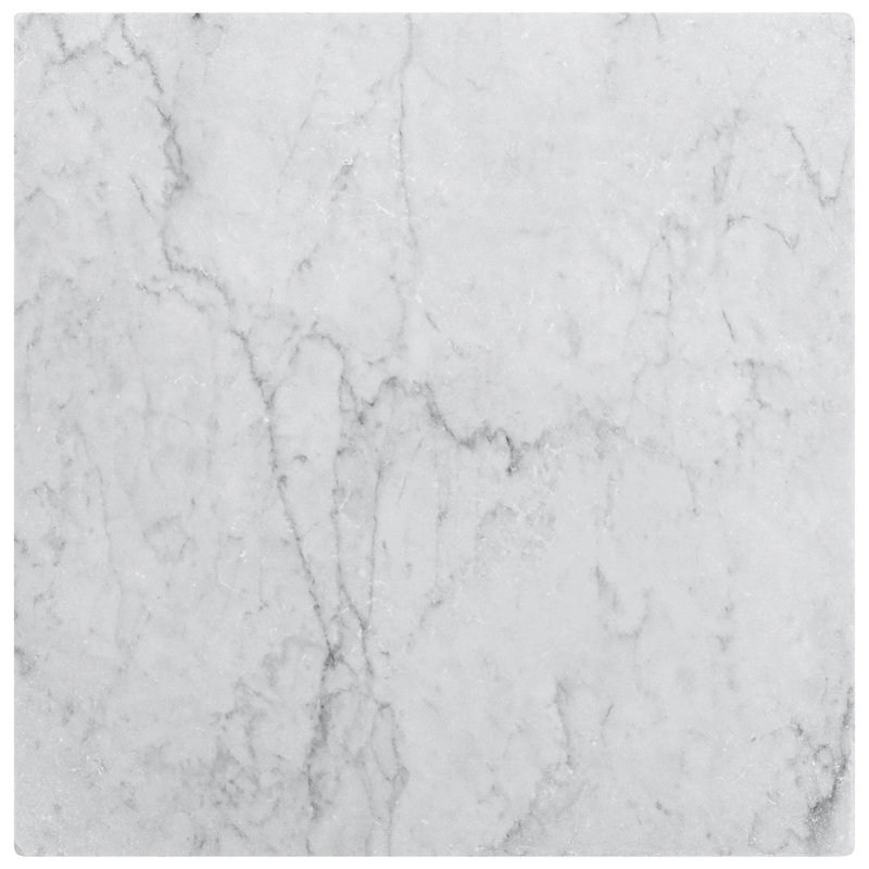 Avanti 12x12 Tumbled Marble Tile, Carrara White