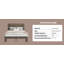 Structure de lit double, structure de lit plateforme en bois avec tête de lit à DEL avec rangement et 2 ports USB, silencieux, aucun sommier nécessaire et outil d'assemblage facile