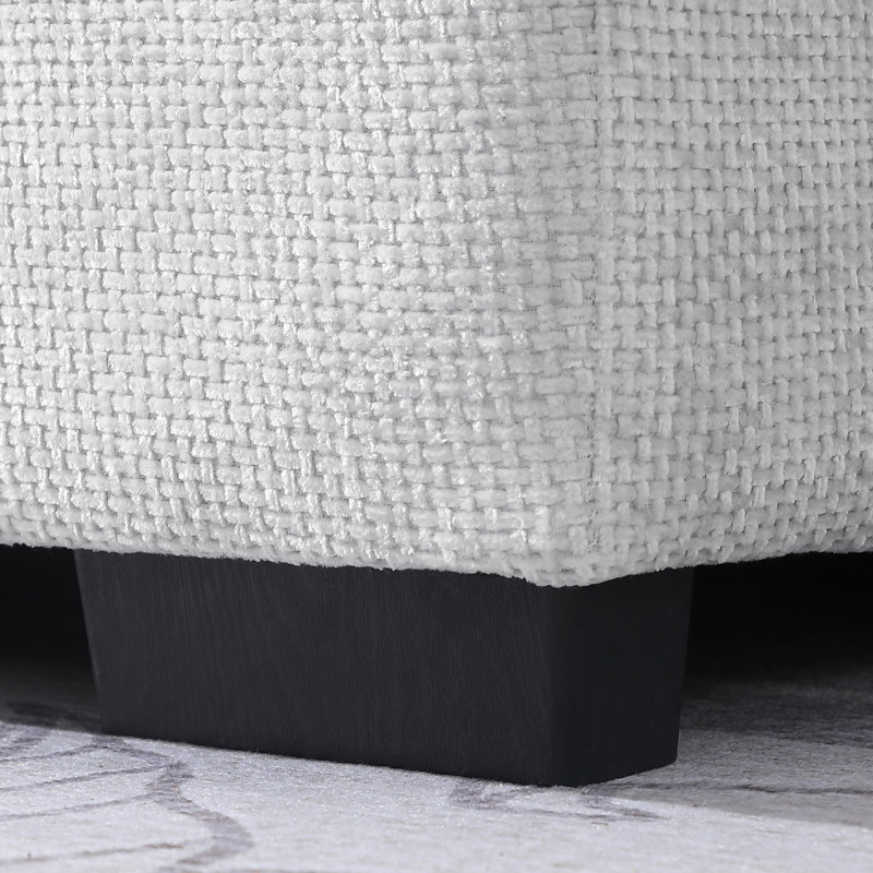 Canapé modulaire rembourré 92,12 po Cloud, Gris clair