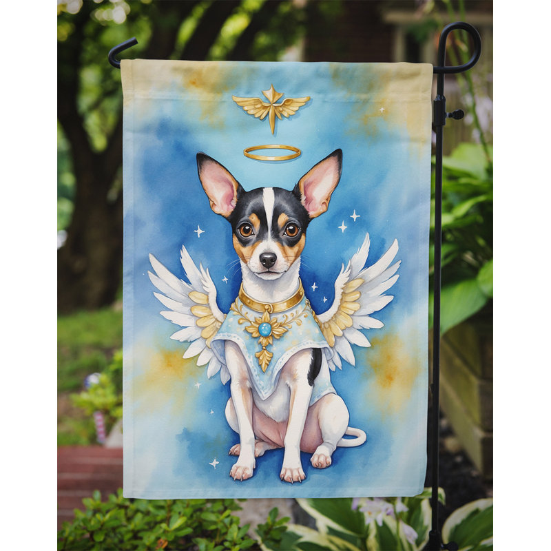 Rat Rat terrier mon ange drapeau de jardin