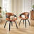 Janaan 21.26'' W Swivel Faux Leather Upholstered Home Office Task Desk Chair with Bentwood Frame-1284444276-1284444277