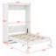 Lit escamotable escamotable dans une armoire Murphy-981016512-981016519