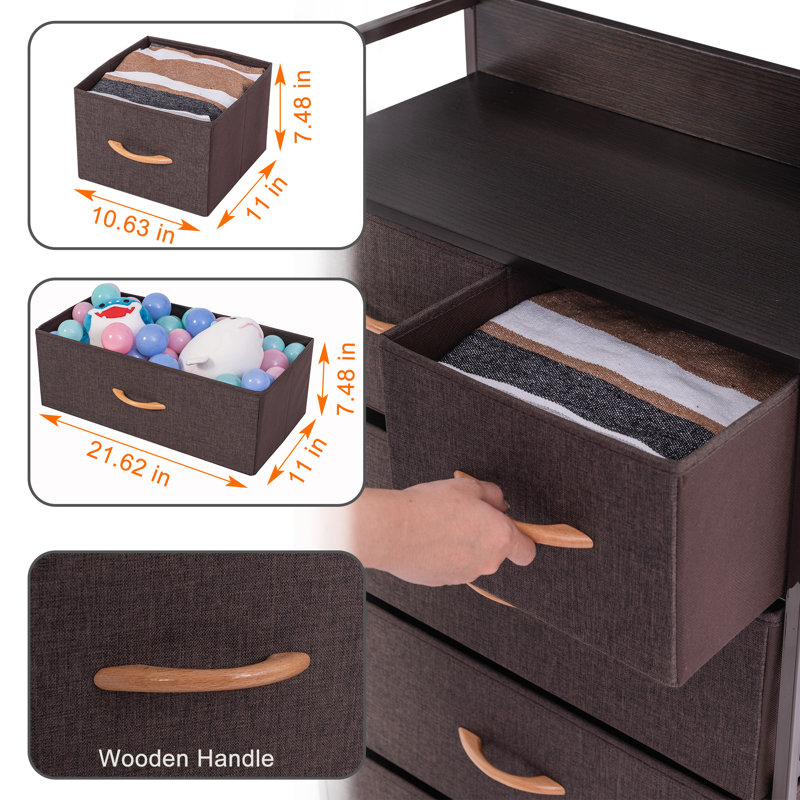 Commode de rangement 5 tiroirs