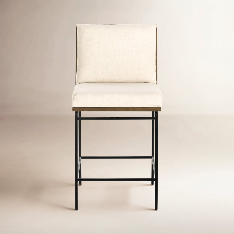 Julep Solid Wood Stool, Savile Flax, Counter Stool (26" Seat Height)