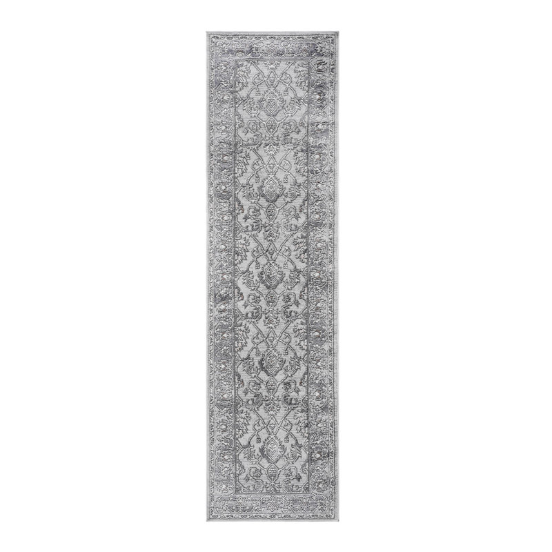 Area Rug, Collection Ivory / Grey / Oriental, Runner 2'2" x 8'