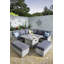 Heritage Tuscan Grand Square Gas Fire Pit Casual Dining Set
